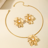 Irregular Earrings And Necklace Set