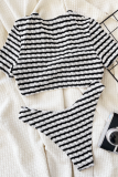 Sexy Stripe Patchwork Swimwears