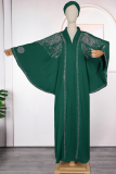 Casual Solid Color Hot Drill V Neck Long Dresses