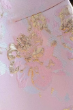 Daily Jacquard Buttons O Neck Tops