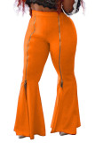 Fashion Casual Adult Milk Fiber Solid Patchwork Loose Bottoms