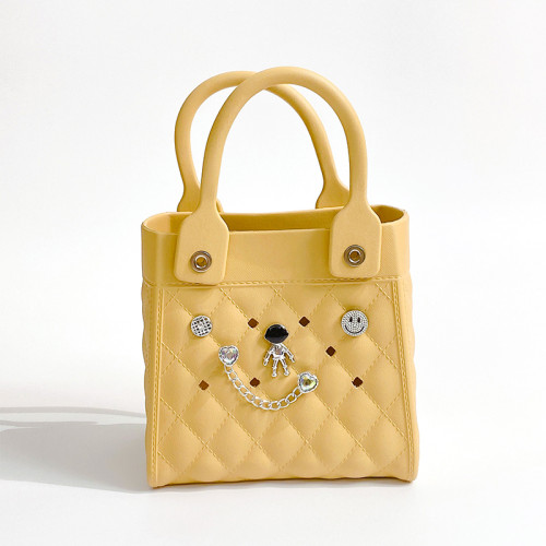 Daily Solid Color Metal Accessories Trim Bags