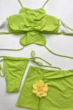 Sexy Flowers Strap Design 3 Piece Sets