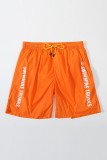 Sportswear Letters Draw String Pocket Board Shorts