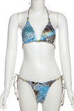 Sexy Print Backless 3 Piece Sets