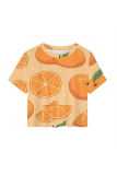 Casual Print Patchwork O Neck T-Shirts