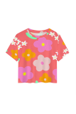Casual Print Patchwork O Neck T-Shirts