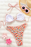 Sexy Print Patchwork Swimwears