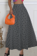 Casual Polka Dot Patchwork Loose High Waist Speaker Full Print Bottoms