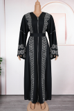 Casual Hot Drill Zipper V Neck Long Plus Size Overcoat