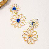 Casual Daily Flowers Hollow Out Earrings