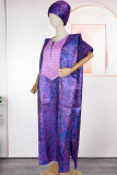 Casual Jacquard Embroidered O Neck Long Dresses