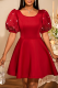Elegant Solid Color Beading O Neck Evening Dresses