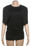 Sexy Solid Color Backless O Neck Straight Dresses