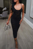 Sexy Solid Color Spaghetti Strap Long Dresses