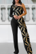 Casual Sequins Oblique Collar Regular Jumpsuits