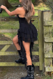 Sexy Solid Color Stringy Selvedge Spaghetti Strap Regular Rompers