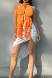 Sexy Solid Color Backless Strap Design Halter Tops