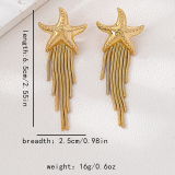 Casual Daily Fringed Trim Earrings