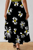 Casual Print Loose Mid Waist Speaker Full Print Bottoms