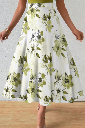 Casual Print Loose Speaker Full Print Bottoms