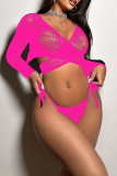 Sexy Solid Color Strap Design Lingerie
