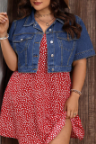 Casual Solid Color Buckle Turndown Collar Plus Size Overcoat