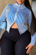 Casual Stripe Zipper Zipper Collar Outerwear