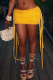 Sexy Solid Color Fringed Trim Regular Mid Waist Patchwork Bottoms