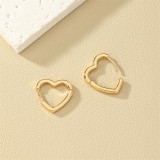 Daily Heart Shaped Hollow Out Earrings