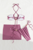 Sexy Solid Color Metal Accessories Trim 3 Piece Sets