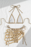 Sexy Solid Color Chains 3 Piece Sets