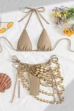 Sexy Solid Color Chains 3 Piece Sets