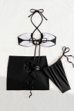 Sexy Solid Color Metal Accessories Trim 3 Piece Sets