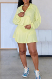 Casual Sportswear Solid Color Pocket Zipper Hooded Long Sleeve Two Pieces