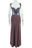 Elegant Solid Color Backless Spaghetti Strap Evening Dresses