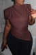 Sexy Solid Color Patchwork O Neck T-Shirts