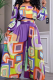 Casual Print Patchwork Off Shoulder Long Sleeve Two Pieces
