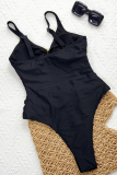 Sexy Solid Color Hollow Out Swimwears