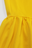 Elegant Solid Color Zipper Fishtail Plus Size
