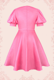 Elegant Heart Shaped Contrast A Line Dresses