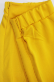 Elegant Solid Color Zipper Fishtail Plus Size