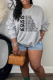 Casual Print O Neck Tops