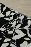 Casual Print Draw String Loose Mid Waist Conventional Full Print Bottoms