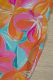 Casual Print Draw String Loose Mid Waist Conventional Full Print Bottoms