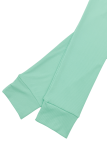 Casual Solid Color Zipper Hooded Long Sleeve Two Pieces