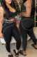 Sportswear Solid Color Patchwork