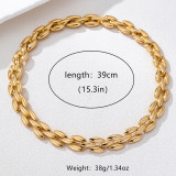 Daily Solid Color Chains Necklaces