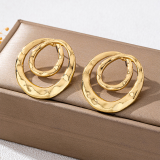 Daily Solid Color Hollow Out Earrings