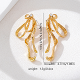 Daily Bow Hollow Out Earrings